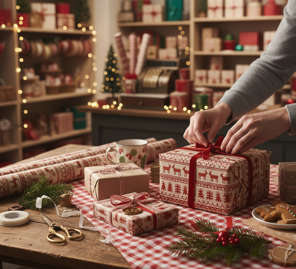 Klassinen lahjojen paketointi